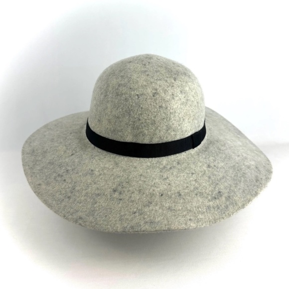 Maison Scotch ‘Scotch & Soda Felted Wool Round Flouncy Hat in Heather Grey - M - Picture 4 of 10